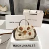 Bolsa de Mão Vintage de Peça Única Resistente com Rebites 2025 High-End Color-Blocking Bolsa para Mãe de Meia-Idade Atacado