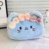 Nova estojo de lápis grande e fofo de desenho animado para estudantes, bolsa de armazenamento de alto valor, bolsa de material de pelúcia, estilo ins para meninas