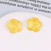 Parche de resina con forma de flor de cinco pétalos, con purpurina fina que simula un cielo estrellado y ondas de agua, ideal para tocados, horquillas, joyería y accesorios de bricolaje al por mayor.