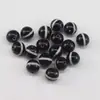 Cuentas redondas de ágata dzi rojo y negro del Tíbet, pulsera DIY de ágata roja, cuentas redondas de ágata, cuentas sueltas, accesorios dzi de tres ojos