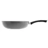 Frigideira Wok Indução Alumínio com Revestimento Antiaderente Granito Chef Cinza 28cm - Lyor