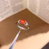 Anillo Abierto Cuadrado Geométrico de Circonita Cúbica Super Brillante Estilo Nicho de Alta Gama Anillo Versátil Retro para el Dedo Índice Joyería Simple para la Mano