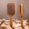 Peine de Madera de Sándalo Grande con Diseño de Dragón y Fénix Peine con Cojín de Aire Peine de Madera Maciza con Bolsa de Aire Peine Pequeño Exquisito para Niñas Peine Masajeador de Cabeza Peine para Meridianos del Cuero Cabelludo