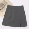 Falda Pantalón de Traje con Abertura para Mujer 2026 Nueva Versátil de Cintura Alta Adelgazante que se Ajusta a la Cadera Falda Línea A Negra Falda Corta