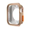 Aplicable a Apple Watch S11 46mm Funda Protectora Ultra a Prueba de Caídas de TPU Redonda Hueca Transformación Instantánea