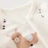 2025 Nova Roupa Baggy para Bebê Tipo Algodão Puro Capuz Triângulo para Recém-Nascido Pode Ser Usada em Todas as Estações para Proteger a Barriga Roupas para Engatinhar Bebê