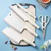 Conjunto de facas doméstico de aço inoxidável faca de cozinha 5 peças tesoura de cozinha multifuncional faca de frutas suplemento alimentar cortador de chef