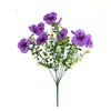 Flores Artificiais Transfronteiriças Eucalipto Orquídea Phalaenopsis Flores Artificiais Falsas Amor-Perfeito Plantas Aquáticas Decoração de Jardim de Casa Varanda Buquê
