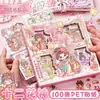 Caja de Regalo con Pegatinas para Manualidades Pegatinas para Manualidades de Niña Pegatina Transparente de Alto Valor 100 Pegatinas de Caricatura para Niños