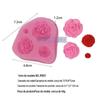 Molde de Silicone Flor Rosa Molde Ferramentas de Molde Atacado M1021