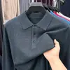 Suéter de malha casual simples de outono novo para homens, com gola virada e mangas compridas de cor sólida, para atacado transfronteiriço