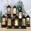 Lámpara de viento navideña, lámpara de candelabro, luz de noche para ancianos, decoración de muñeco de nieve, luz de noche, adornos de escritorio, decoraciones navideñas