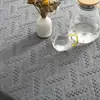 Tela de Fondo para Fotos de Instagram Mantel Blanco Adornos Disparo Picnic Manta de Hilo con Borlas Manicura Pastel Gourmet Foto de Bebé