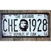 Equipe americana especializada na produção de chapa de alumínio retro de impressão offset em quatro cores na era antiga da placa de licença americana