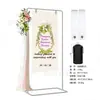 Suporte de Exibição Redondo para Dropshipping Transfronteiriço Painel de Fundo para Casamento Estrutura de Ferro Buquê de Flores Decoração Arco da Lua Suporte de Boas-Vindas