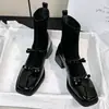 Botines Ajustados Elásticos con Moño Estilo Británico 2026 Patchwork Mary Jane Botines Tipo Calcetín Adelgazantes Tacón Grueso Tobillo Mujer