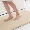 Alfombrillas de Baño de Venta Caliente Transfronterizas, Absorbentes de Agua, Antideslizantes, Alfombrillas de Piso de Baño de Franela Engrosada de Color Sólido, Se Pueden Personalizar para la Entrega