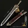Arma Fría Modelo de Arma Artesanía Totalmente Metálica Adornos Espada Longquan Espada Zixiao Cuchillo de Anillo Modelo de Arma de Juguete