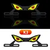 Luz de placa de motocicleta transfronteiriça parafuso triângulo olhos de demônio acessórios decorativos de motocicleta modificados universais luzes