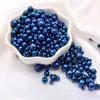 3-8mm ABS Furo Reto Pérolas de Imitação Redondas Contas Artesanais DIY Pulseira Colar Materiais para Miçangas Acessórios de Vestuário