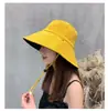 Sombrero de Pescador Estilo Ojo de Pájaro Verano Nuevo Viaje Ala Ancha Estilo Japonés Sombrero de Sol para Mujer Estilo Coreano Sombrero de Sol de Doble Cara para Mujer