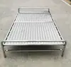 Cama Dobrável Selada Criptografada Toda em Aço Inoxidável com Mecanismo de Travamento para Reforço, Adequada para Cochilo ou Sono no Escritório, Cama de Solteiro ou Casal