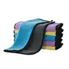 Toalla de Secado de Coche Transfronteriza de Alta Densidad Coralina de Doble Cara Bicolor Toalla para Lavado de Coches Toalla de Limpieza de Coches