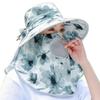 Chapéu de sol de verão com proteção solar, chapéu de sol de seda gelo, protetor solar respirável, aba larga, máscara de proteção para o pescoço, chapéu de sol infantil por atacado