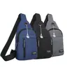 Nova Bolsa de Peito Masculina em Tecido Oxford Transfronteiriça, Bolsa de Ombro Esportiva Multifuncional para Exterior e Lazer, Bolsa Transversal, Bolsa de Peito Atacado