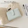 Couro Rachado Exportação Nicho Retro Curta Dobrável Ins Carteira Feminina Pu Multifuncional 80% de Desconto Carteira