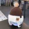 Gorro Infantil de Protección para los Oídos con Forro Polar Otoño e Invierno Nuevo Cachorros Lindo Pelo de Visón Moda Coreana Gorro de Bebé Elegante