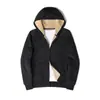 Terno casual esportivo de lã de cordeiro masculino inverno solto plus size forrado de lã espessado quente cardigan casaco com capuz moderno