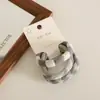 3 Peças ~ Anel de Toalha Macio Jacquard Coração Novo Coreano Faixa de Cabelo Alta Elasticidade Não Machuca o Cabelo Elástico Corda de Cabelo Faixa de Cabeça