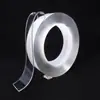 Cinta adhesiva nano de doble cara transparente de alta resistencia reutilizable sin dejar rastro impermeable de alta resistencia para montaje de pared, póster, foto, decoración, fijación para el hogar y la oficina