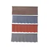 Tejas Metálicas de Piedra de Color Transfronterizas, Tejas para Cumbrera de Techo Curvo de Alta Gama, Tejas Metálicas de Piedra de Color para Aislamiento de Techo de Casas de Autoconstrucción y Villas