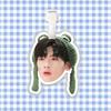 Etiqueta de equipaje Zhai Xiaowen, tarjeta de embarque, mochila escolar, colgante, etiqueta colgante, compatible con el periférico TikTok del mismo estilo