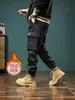 Comercio Electrónico Transfronterizo del Sudeste Asiático Pantalones de Trabajo Retro para Hombre Otoño Invierno Pantalones Largos Sueltos con Puño Pantalones Harem Pantalones Deportivos Casuales