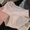 Pantaletas Estilo Japonés de 10A para Otoño e Invierno para Mujer, Sexy Tallas Grandes, Pantaletas de Encaje y Algodón Tallas Grandes para Mujer