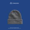 Chapéu de Lã Azul Klein Feminino Outono e Inverno ins Chapéu de Tricô com Letra Versátil Moda Quente Baotou Chapéu para Frio Marca de Moda Masculina