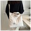 Bolsa de Lona Estilo Japonés para Estudiante Universitaria Bolsa de Clase 2024 Nueva Bolsa de Hombro de Gran Capacidad Estilo Harajuku Bolso Bandolera Literario