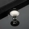 Manija Redonda de Acero Inoxidable con Forma de Hongo Estilo Europeo para Puerta de Armario, Cajón, Gabinete, Puerta de Gabinete de Té, Manija Minimalista Moderna