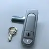 MS738-1 quadrado com cilindro de chave Fechadura plana fosca, fechadura de pressão, fechadura para porta de caixa de distribuição, fechadura para porta de gabinete de comunicação