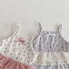 Traje de escalada con estampado de encaje y lazo para bebé, ropa de verano para niña, INS 2025