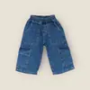 Jeans Cargo de Bolsillo con Personalidad de Moda Estilo Coreano para Niños 26 Estilo Otoño/Invierno Pantalones Casuales de Bebé Guapos y Modernos para Niños y Niñas