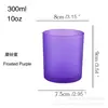 Nuevo frasco de vidrio para velas de 300 ml, galvanizado, chapado iónico, de colores, botella de vidrio spot, taza para velas de aromaterapia
