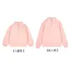 Moletom Infantil Minizone com Forro de Lã Espessado Roupa de Inverno Moletom para Meninas Cor Lisa Calças de Moletom para Meninos Tops com Gola Redonda