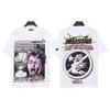 Camiseta Hellstar de moda de comercio exterior, camiseta de manga corta de algodón con estampado de niño antipánico informático para hombre y mujer