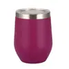 Amazon Cross-border 12ozU Copo de Ovo 304 Aço Inoxidável Camada Dupla Comércio Exterior Barriga Fria Copo Casca de Ovo Vinho Tinto