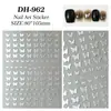 Estampado en Caliente Pequeñas Mariposas Pegatinas para Uñas Planas Adhesivas Simples Versátiles Mariposa DIY Pegatinas de Arte para Uñas Joyería Dh962