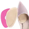 Almohadilla de Antepié de Piel de Cerdo Engrosada Suave Transpirable Invisible Media Talla Almohadilla Antideslizante Absorbe Golpes Plantilla para Tacón Alto